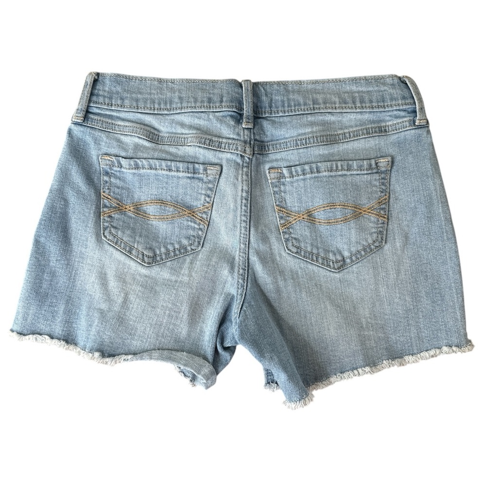 ABERCROMBIE KIDS | Rainbow Striped Midi Jean Shorts‎ - Picture 2 of 4